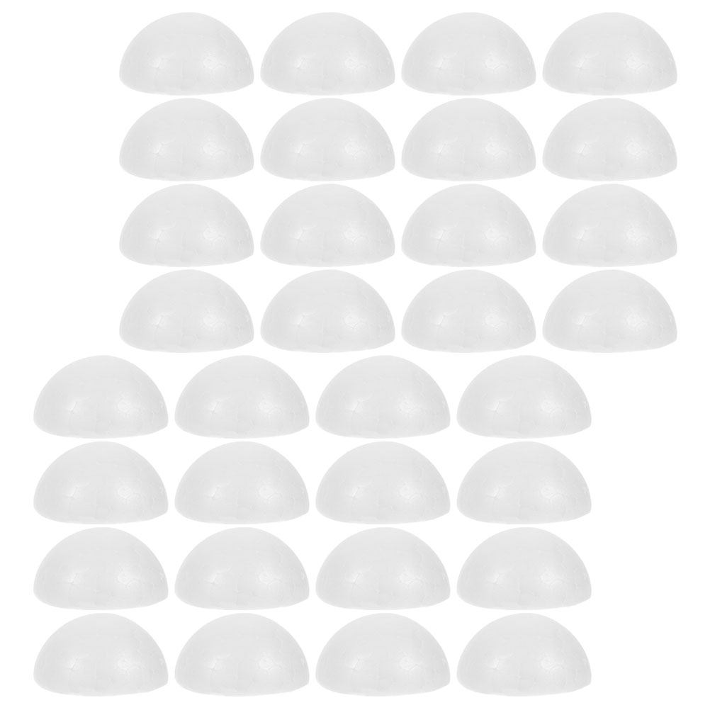 Wedding Supply Decor - 50Pcs White Half Ball Foam Floral