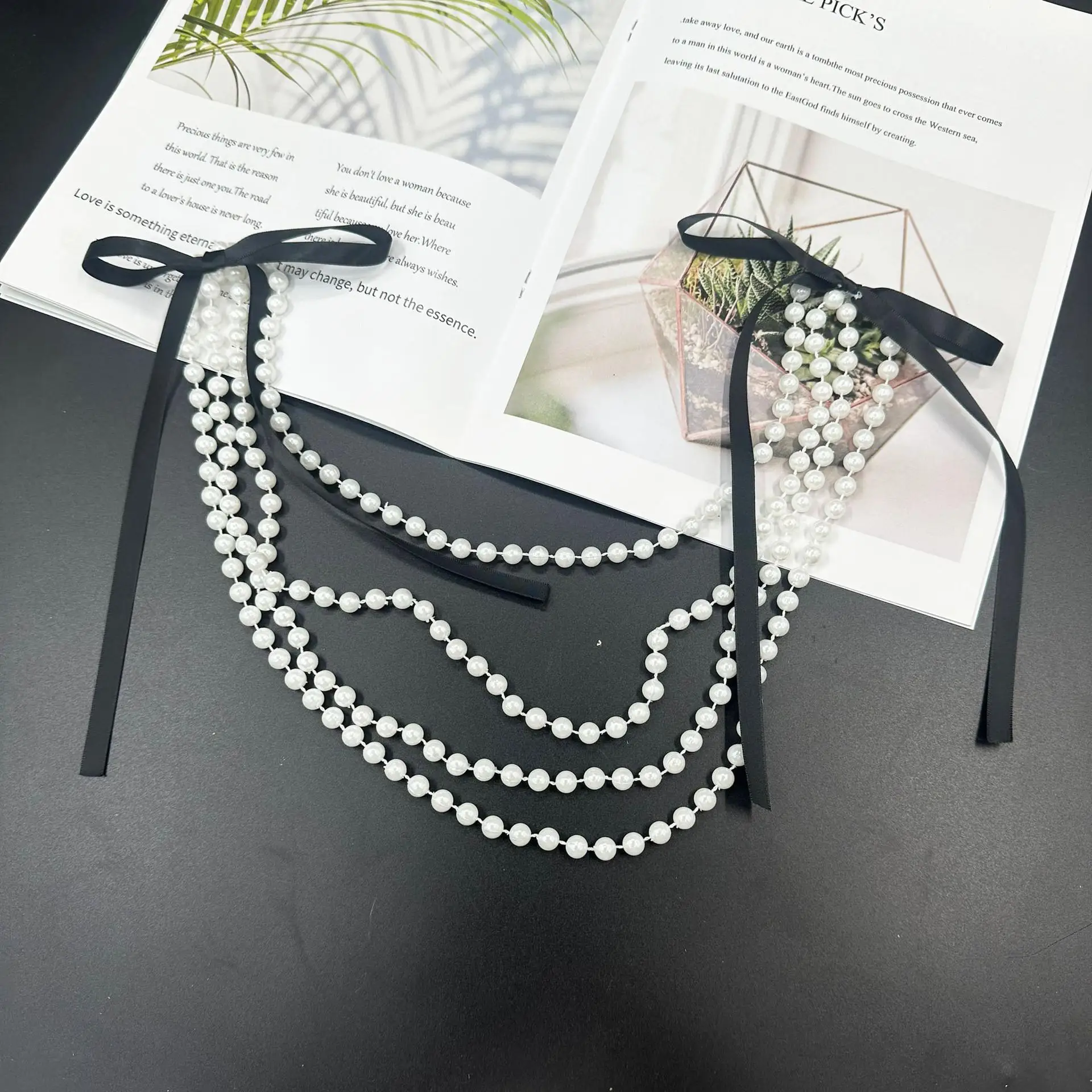 Pearl Bow Chair Decor 50Pcs Sa - Bridal Sash Ribbon recensie en prijs