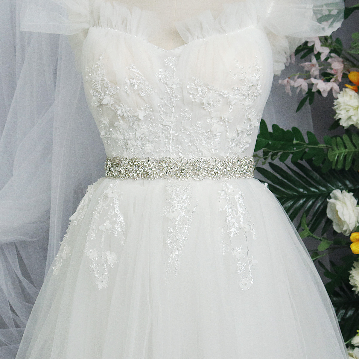 Rhinestone Bridal Belt for Wed - Bridal Sash Ribbon recensie en prijs