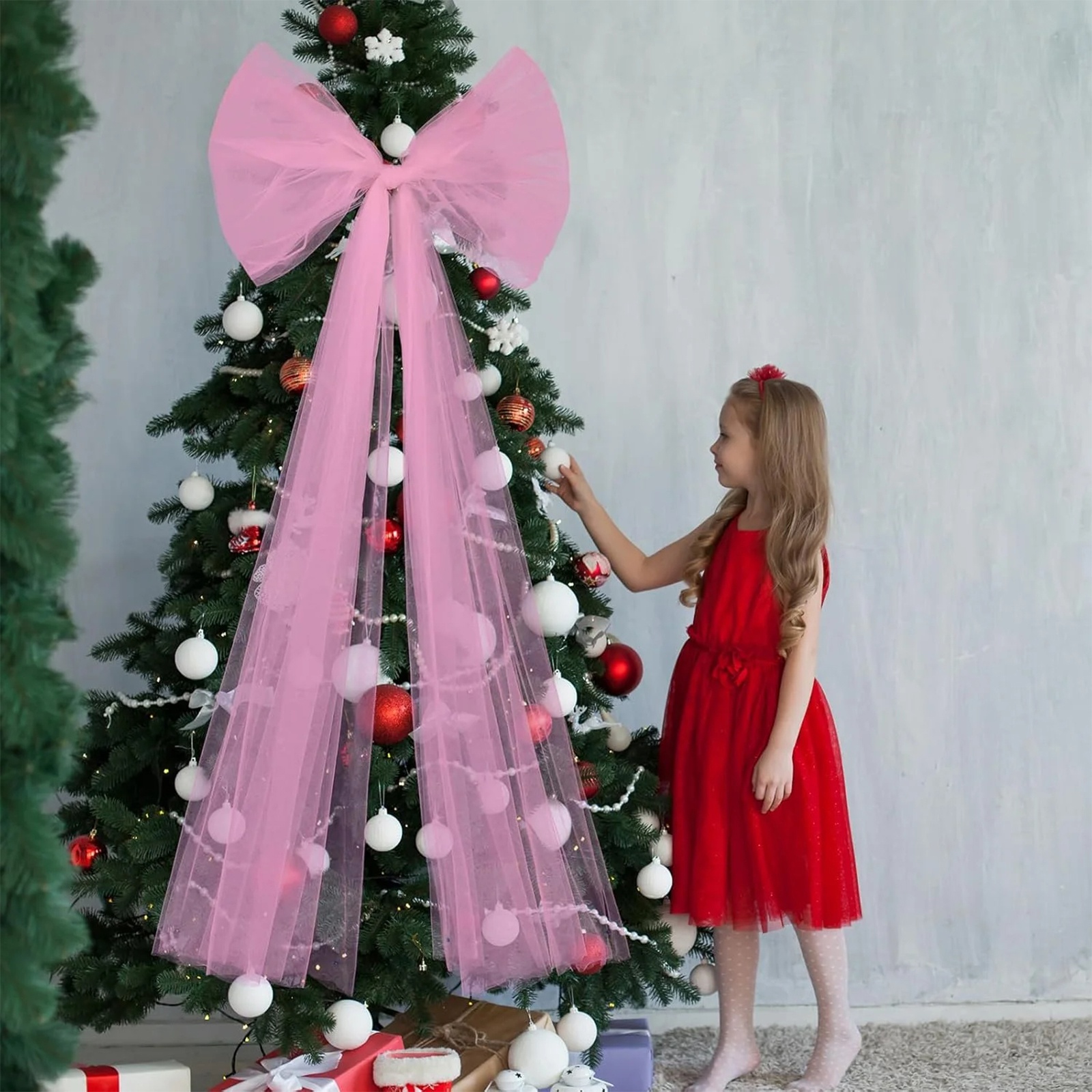 Christmas Tulle Bow Decoration - Wedding Supply Shops recensie en prijs