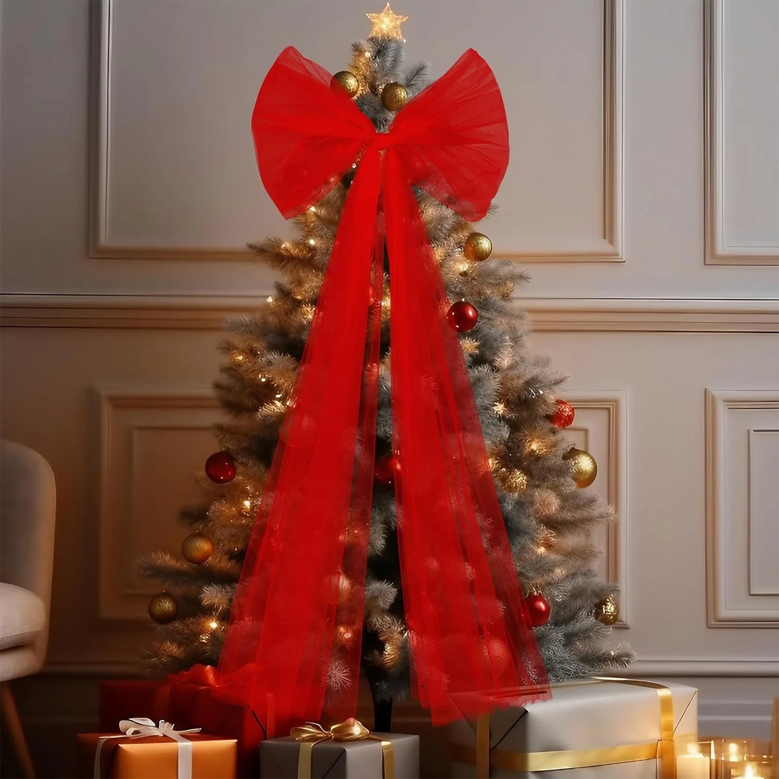 Christmas Tulle Bow Decoration - Wedding Supply Shops recensie en prijs