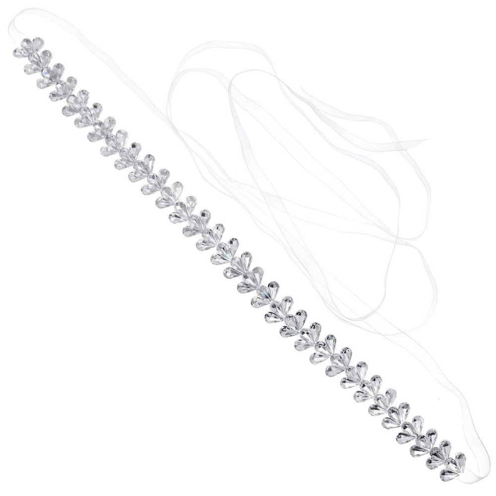 Elegant Crystal Pearls Wedding - Bridal Sash Ribbon recensie en prijs