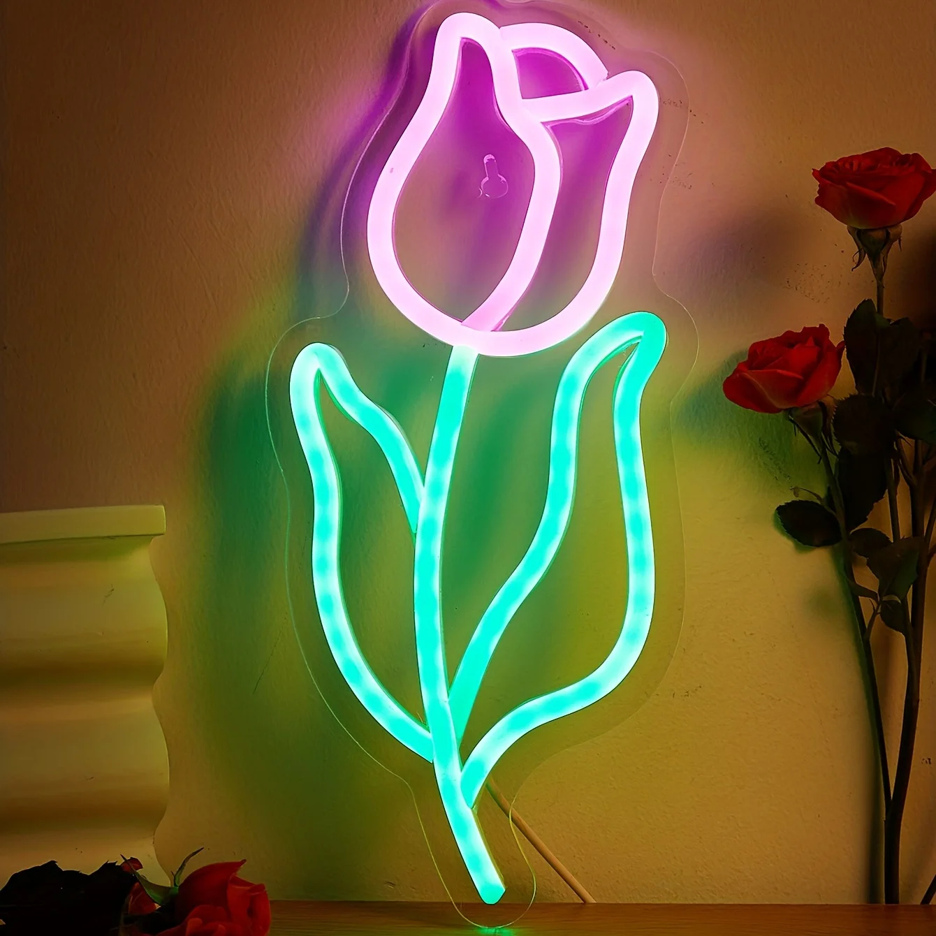 LED Rose Shaped Neon Sign 5V U - Wedding Power Supply recensie en prijs