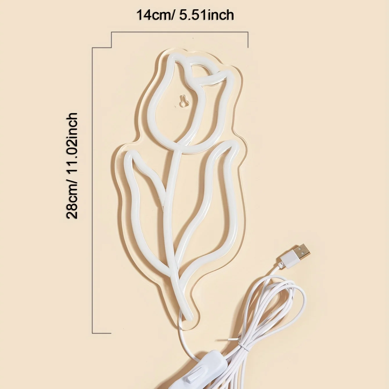LED Rose Shaped Neon Sign 5V U - Wedding Power Supply recensie en prijs