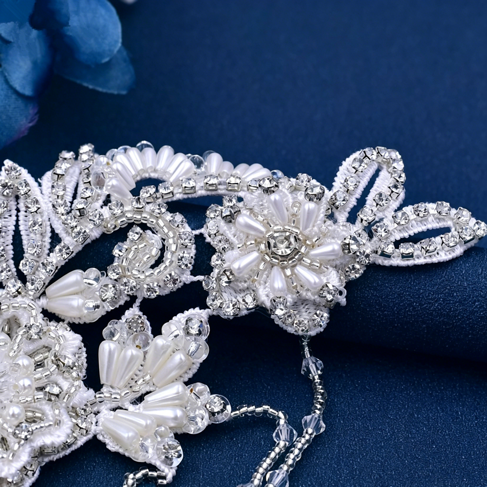 Silver Crystal Wedding Dress B - Bridal Sash Ribbon recensie en prijs