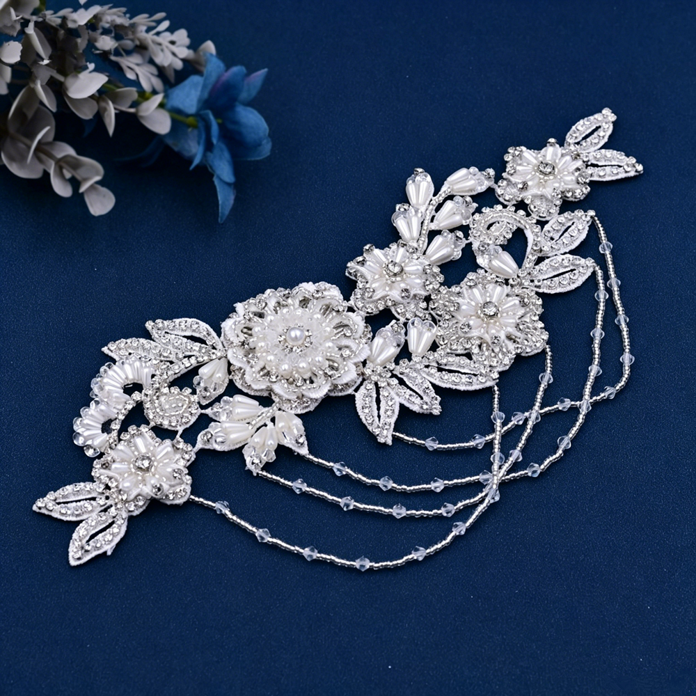 Silver Crystal Wedding Dress B - Bridal Sash Ribbon recensie en prijs