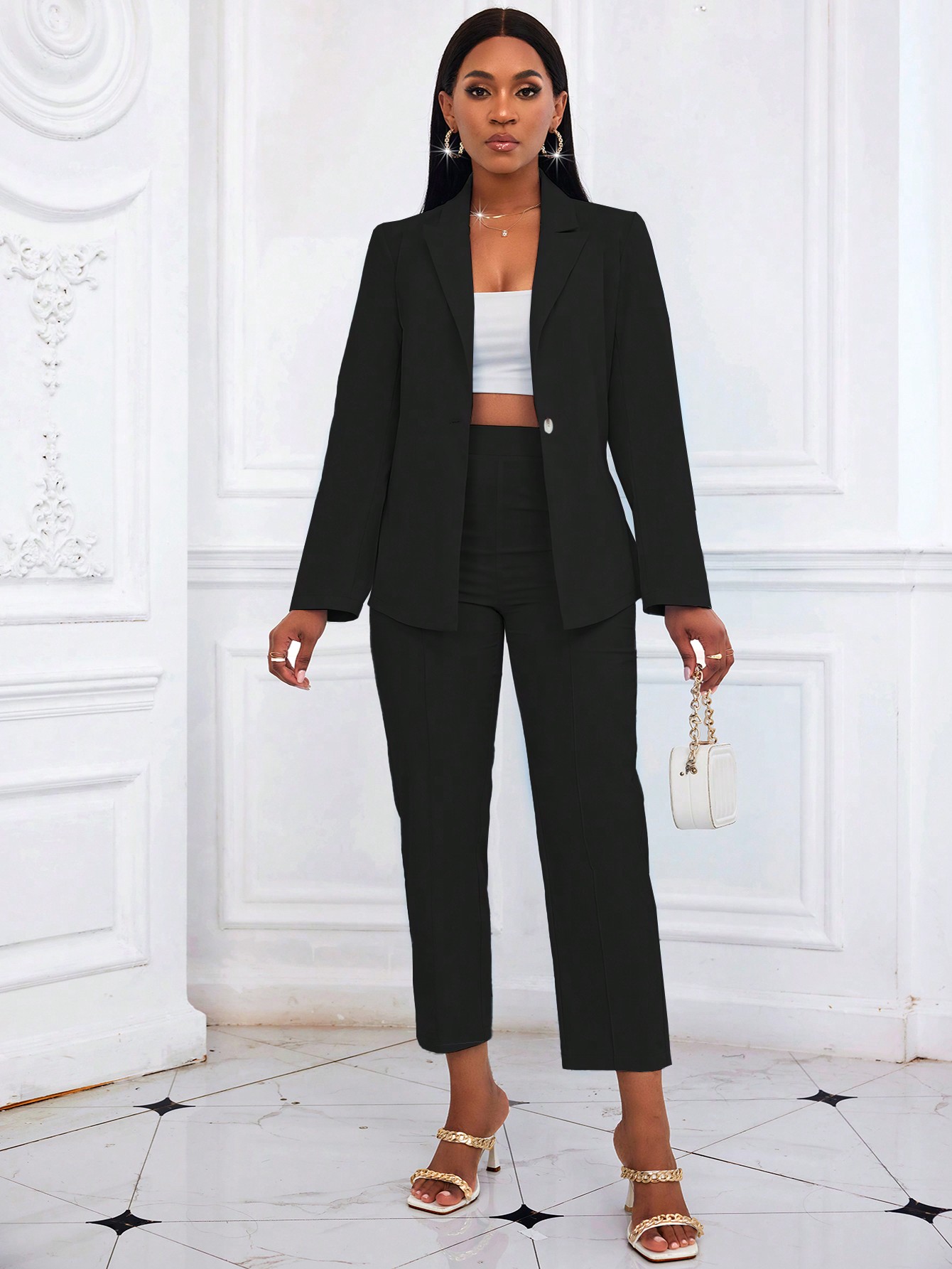 Women's Black Solid Color Two  - Wedding Job recensie en prijs