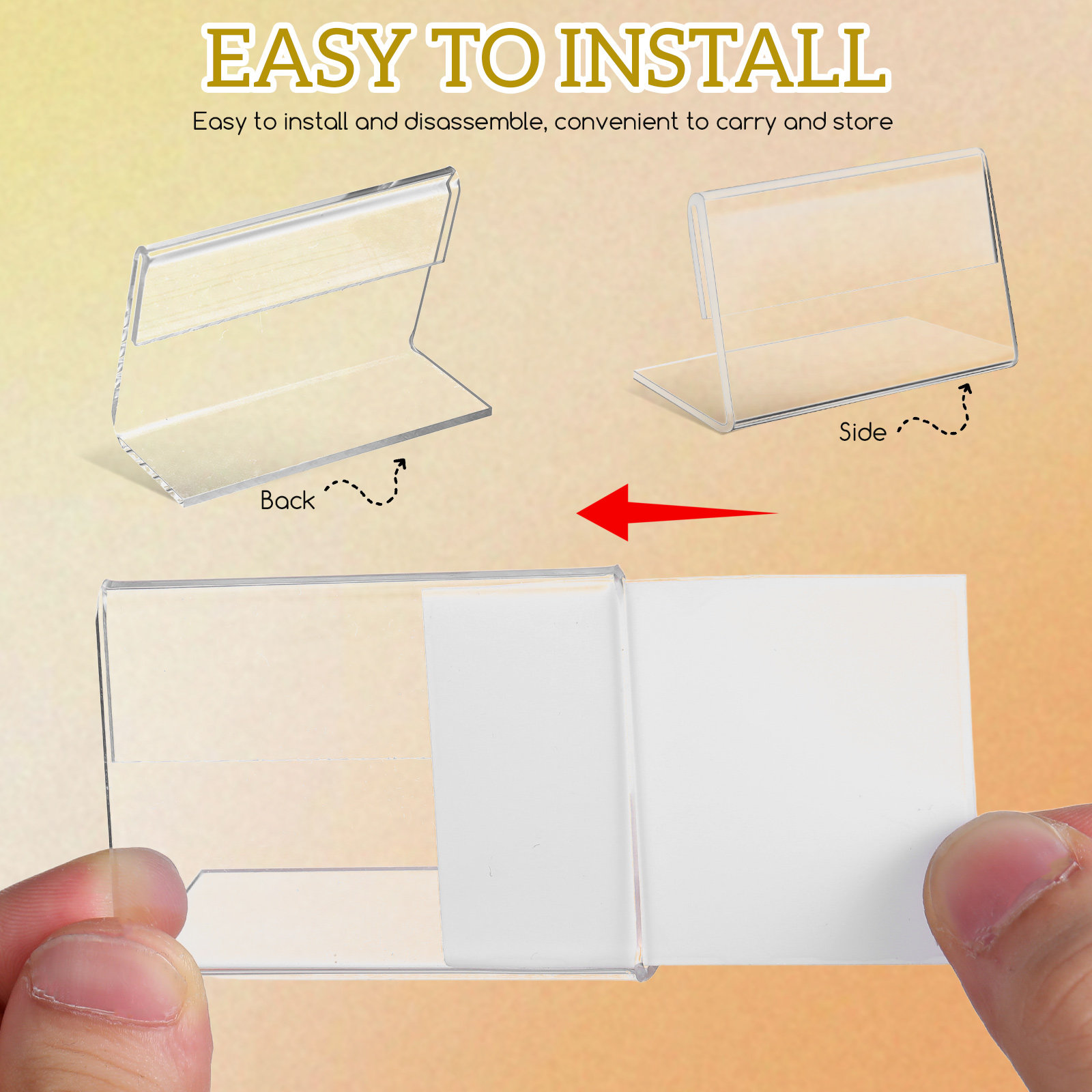 40 Pcs Sign Holders Card Displ - Place Card Holder recensie en prijs