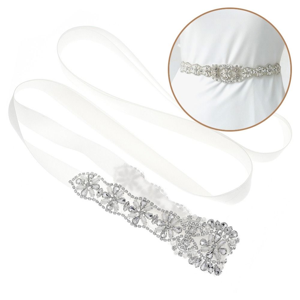 Sweet Silver Wedding Rhineston - Bridal Sash Ribbon recensie en prijs