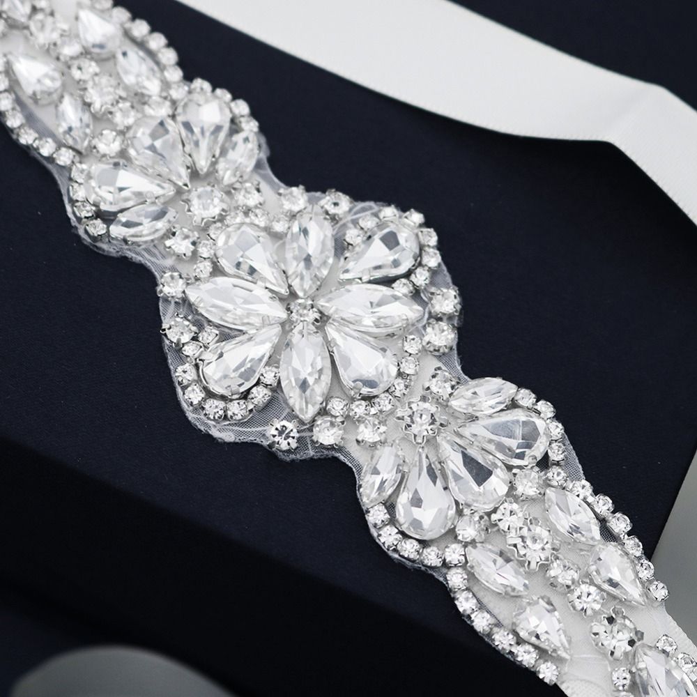 Sweet Silver Wedding Rhineston - Bridal Sash Ribbon recensie en prijs