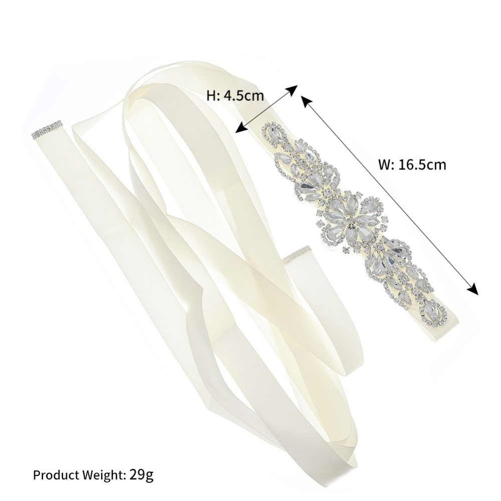 Sweet Silver Wedding Rhineston - Bridal Sash Ribbon recensie en prijs