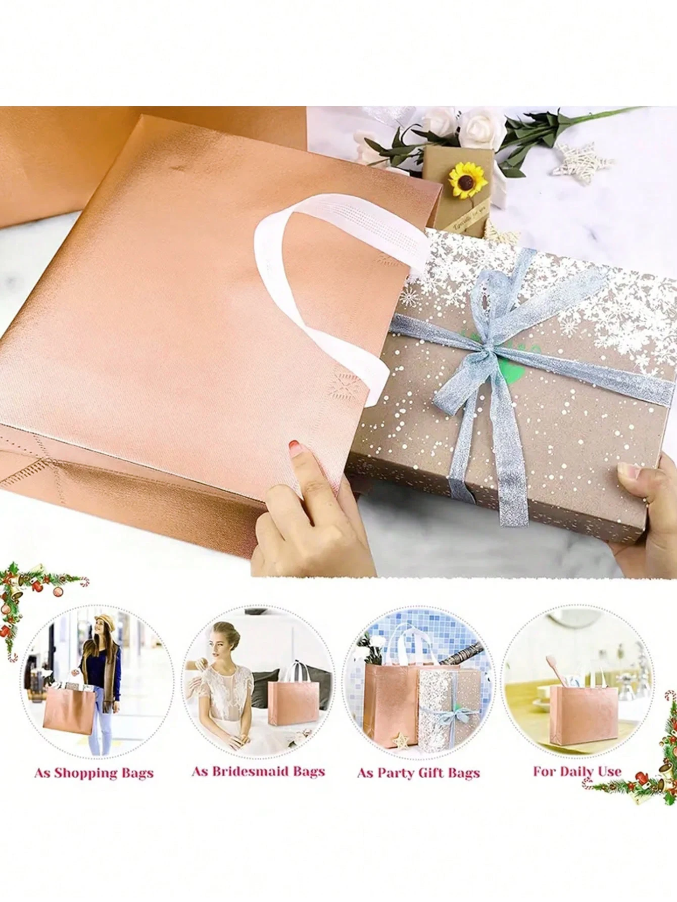 Reusable Gift Tote Grocery Sho - Wedding Supply Shops recensie en prijs