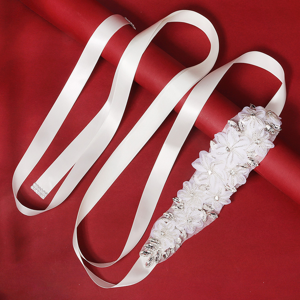 Romantic 3D Floral Bridal Belt - Bridal Sash Ribbon recensie en prijs