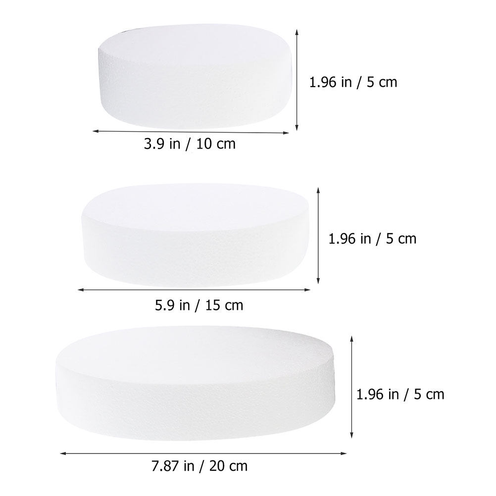 3Pcs Cake Dummy Foam Display W - Wedding Supply Decor recensie en prijs