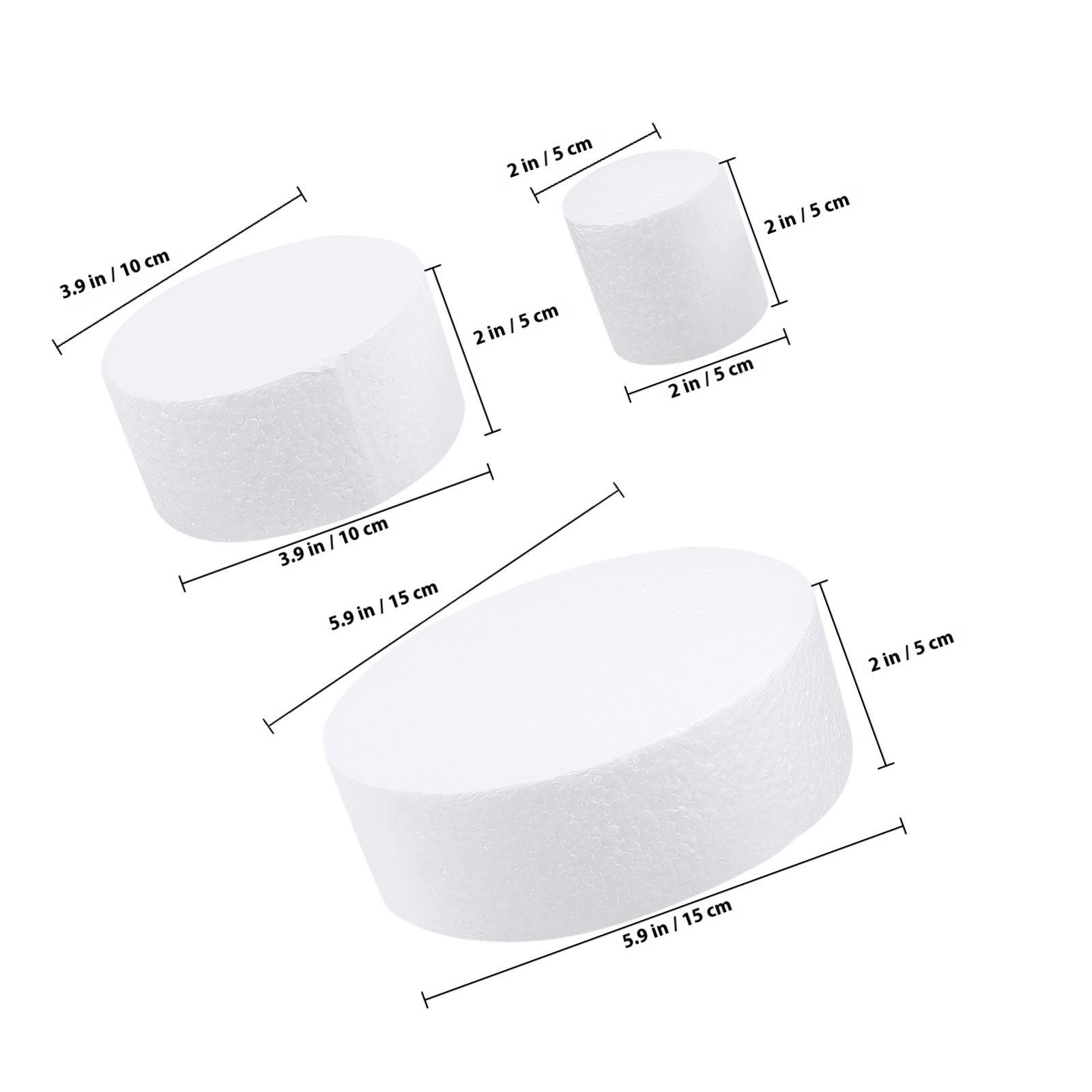 3Pcs DIY Round Cake Dummies Ba - Wedding Supply Decor recensie en prijs