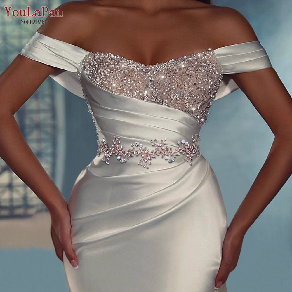 YouLaPan SH233 Rhinestone Brid - Bridal Sash Ribbon recensie en prijs