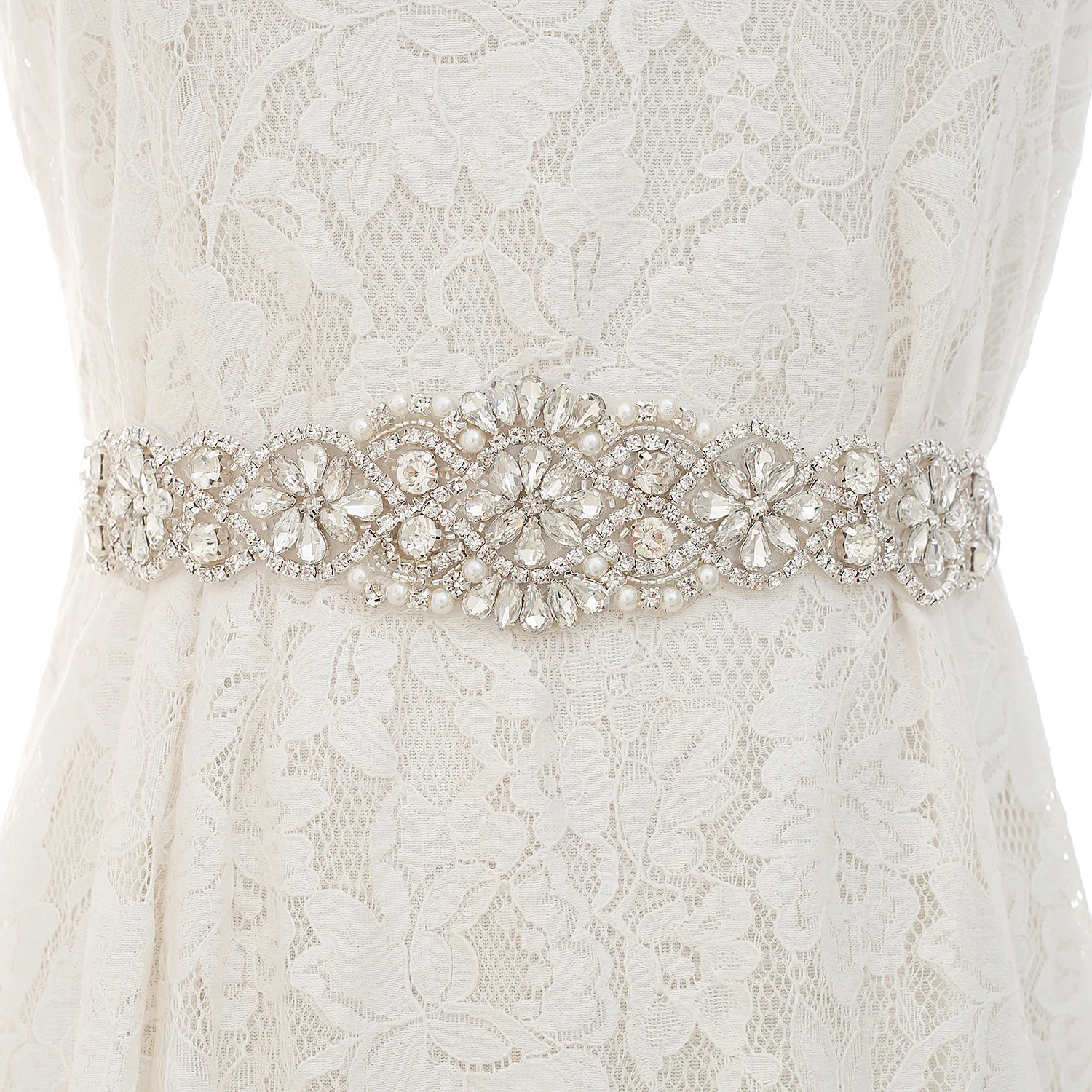 Rhinestones Bridal Belt Luxury - Bridal Sash Ribbon recensie en prijs