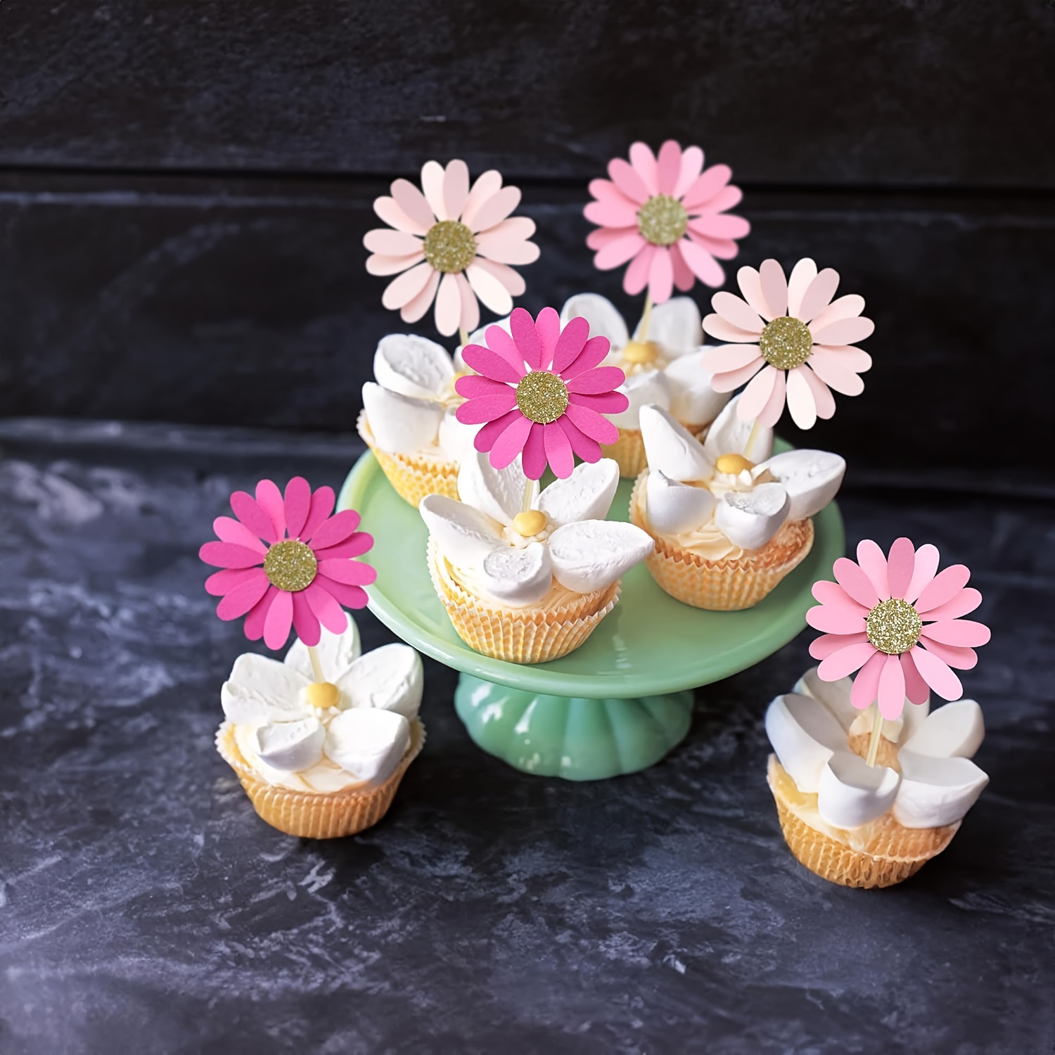 24 pieces Daisy Cupcake Decora - Wedding Supply Decor recensie en prijs
