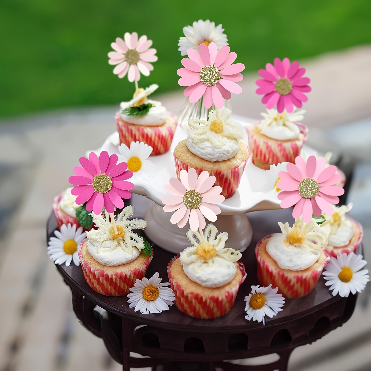 24 pieces Daisy Cupcake Decora - Wedding Supply Decor recensie en prijs