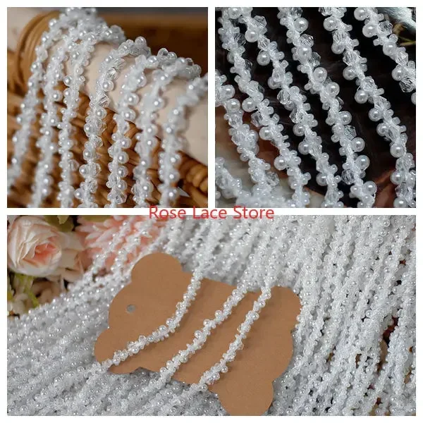 3 Yards Pearl lace trim, pearl - Bridal Sash Ribbon recensie en prijs