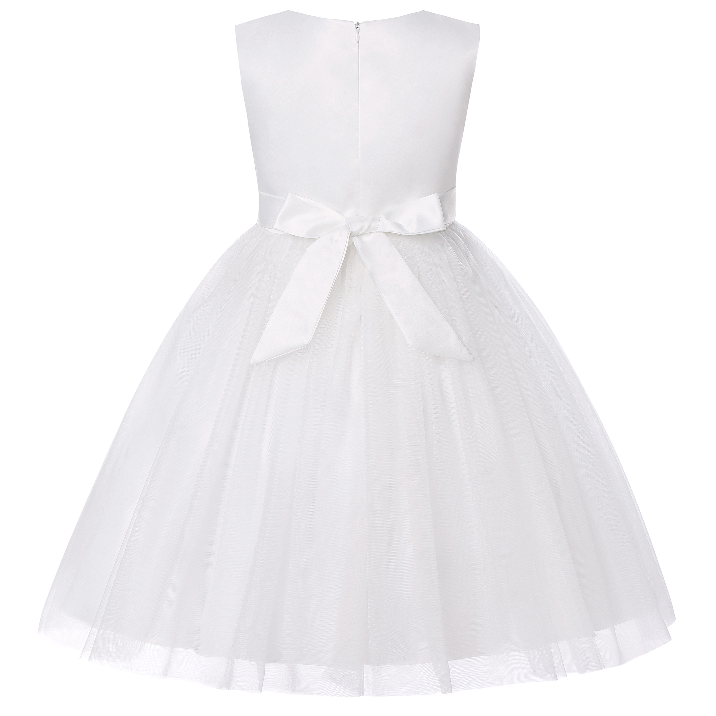 Floral bow belt, pure white ne - Wedding Lulu recensie en prijs
