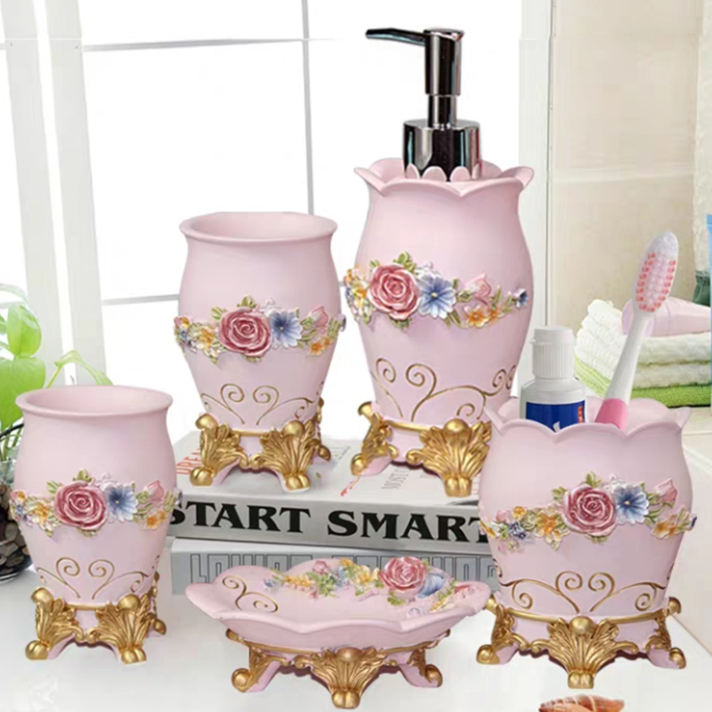5pcs Fashion Bathroom Supplies - Wedding Bathroom Supply Kit recensie en prijs