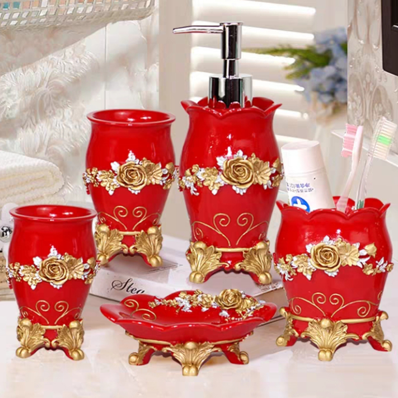 5pcs Fashion Bathroom Supplies - Wedding Bathroom Supply Kit recensie en prijs