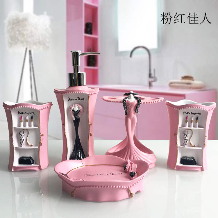 5pcs Fashion Bathroom Supplies - Wedding Bathroom Supply Kit recensie en prijs
