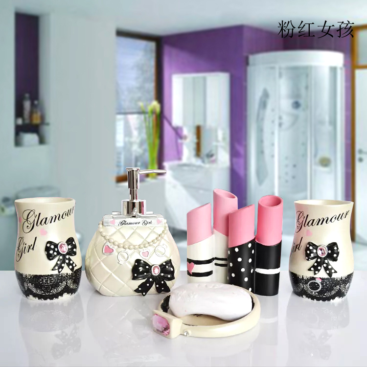 5pcs Fashion Bathroom Supplies - Wedding Bathroom Supply Kit recensie en prijs
