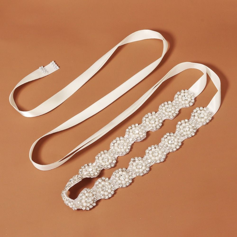 Fashion Luxury Crystal Pearls  - Bridal Sash Ribbon recensie en prijs