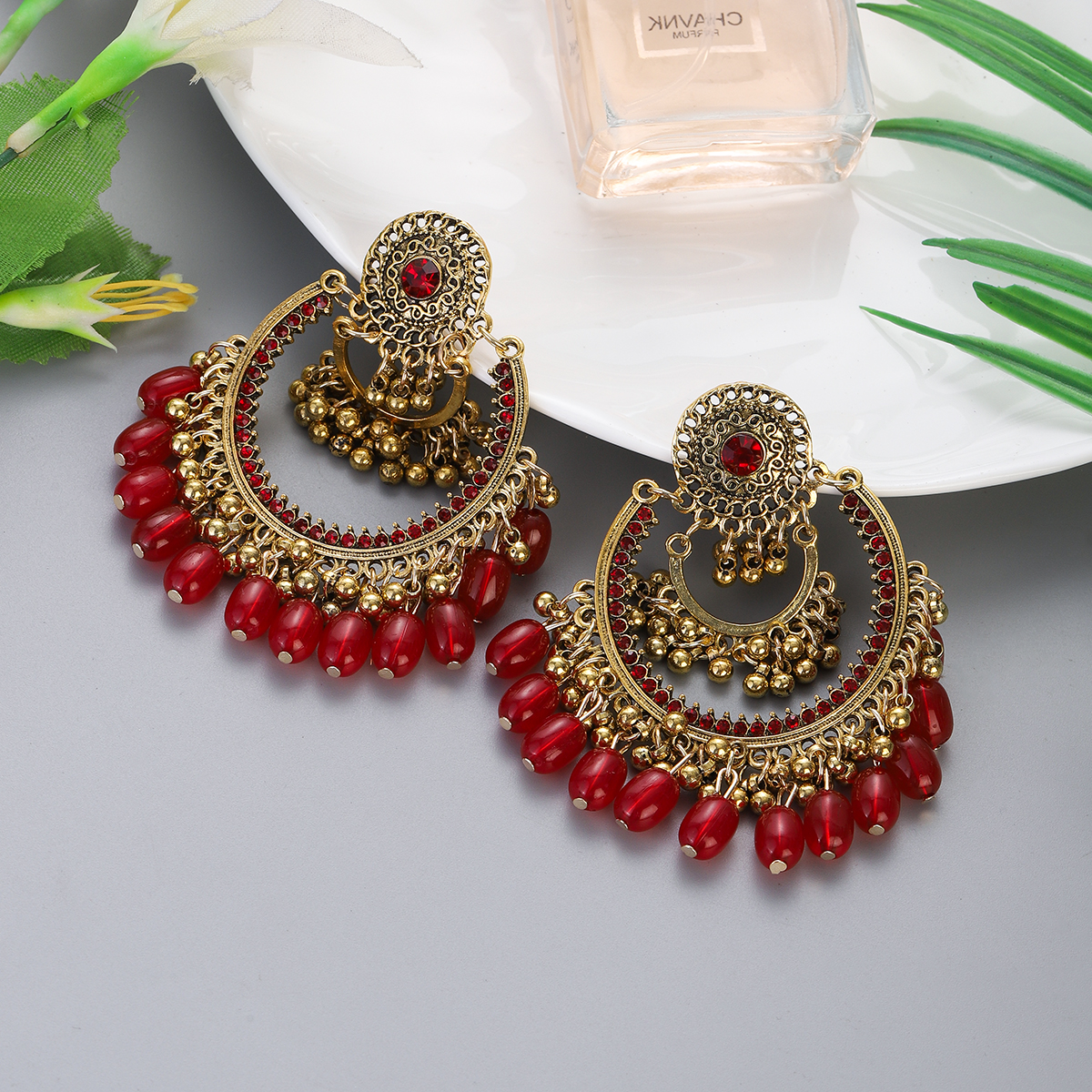 Boho Vintage Gold Color Jhumka - Indian Wedding Supply recensie en prijs