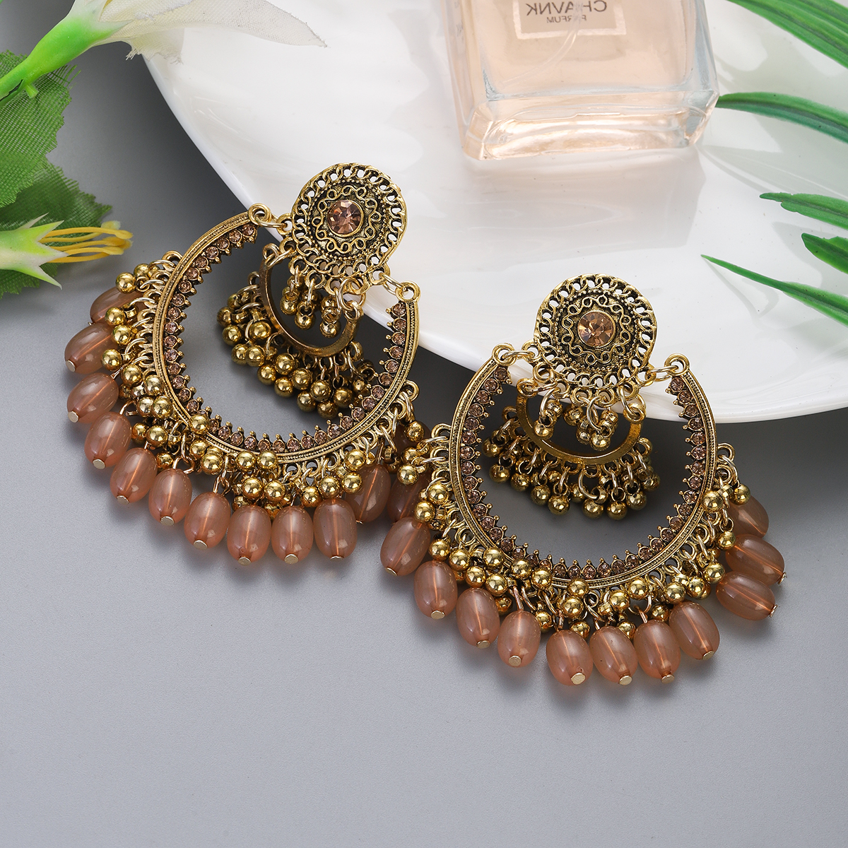 Boho Vintage Gold Color Jhumka - Indian Wedding Supply recensie en prijs