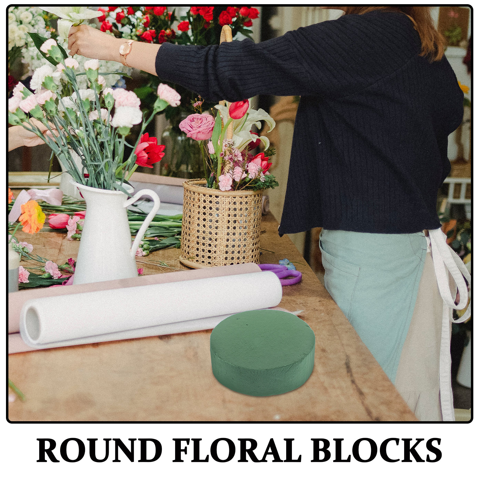 6Pcs Round Floral Foam Blocks  - Wedding Supply Decor recensie en prijs