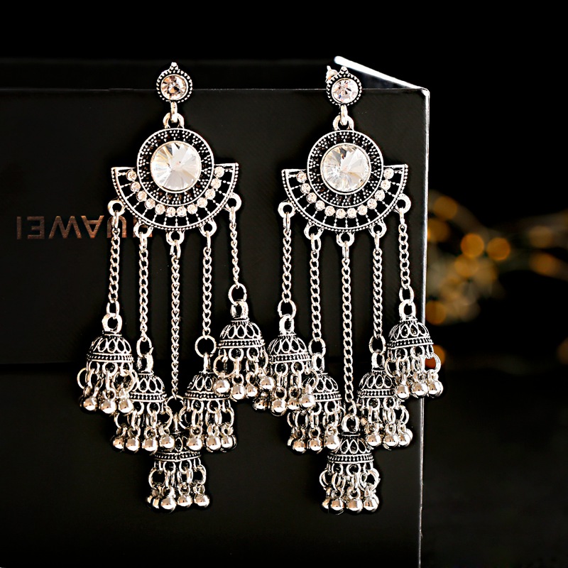 Indian Jhumka Earrings Gold Sl - Indian Wedding Supply recensie en prijs