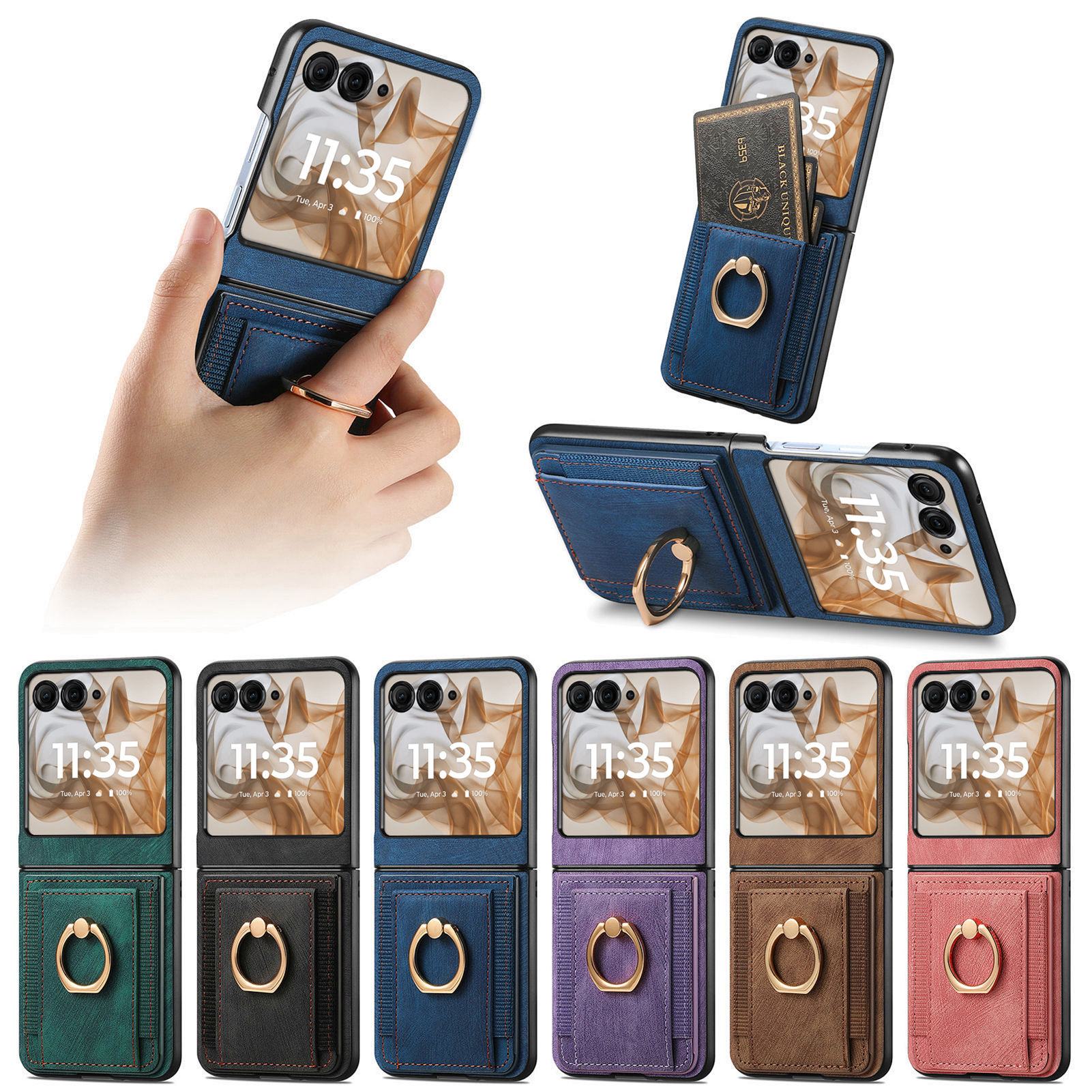 Retro Ring Holder Magnetic Lea - Place Card Holder recensie en prijs