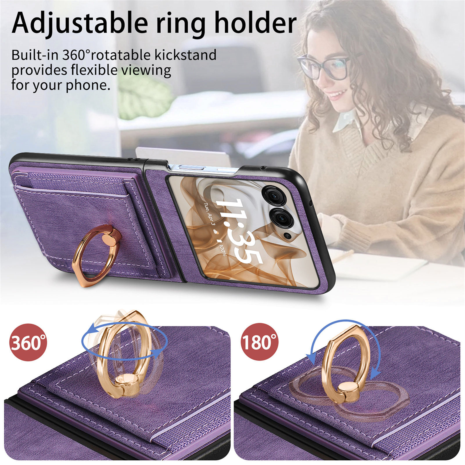 Retro Ring Holder Magnetic Lea - Place Card Holder recensie en prijs