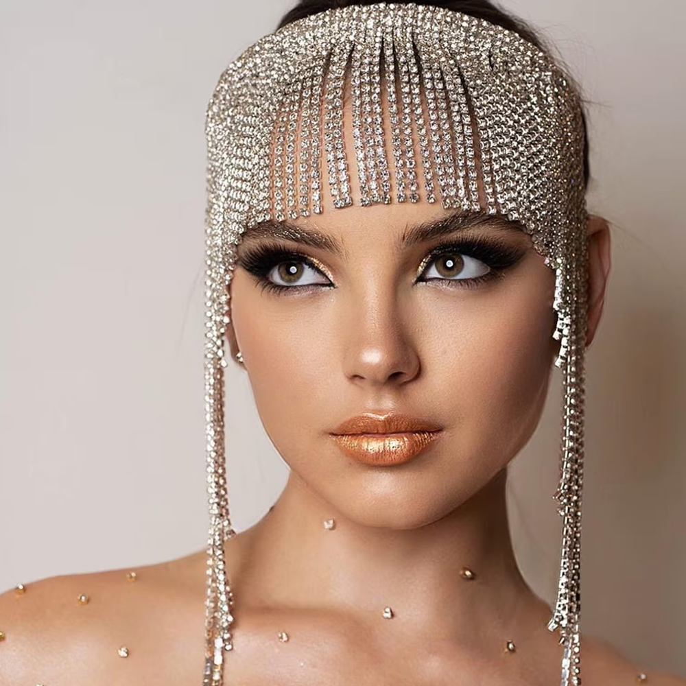 Boho Crystal Tassel Hair Chain - Indian Wedding Supply recensie en prijs