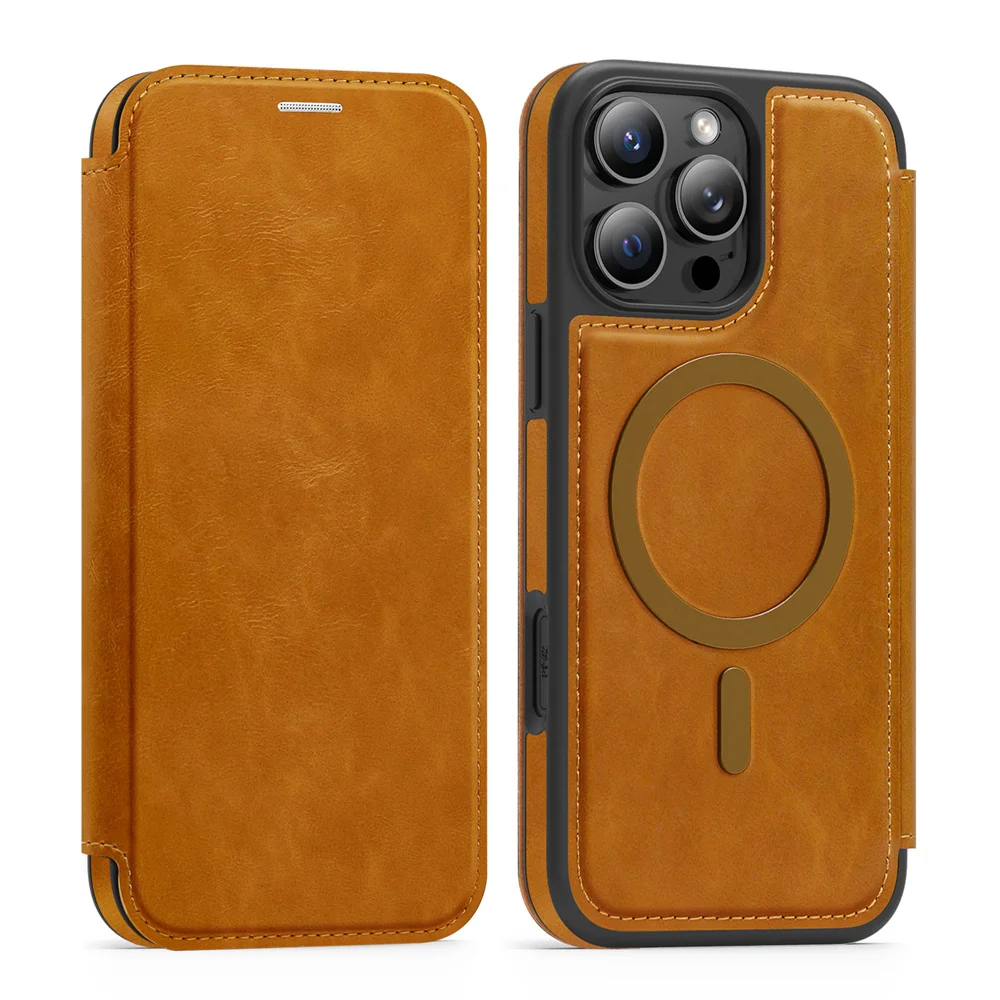 Magnetic Flip Leather Phone Ca - Place Card Holder recensie en prijs