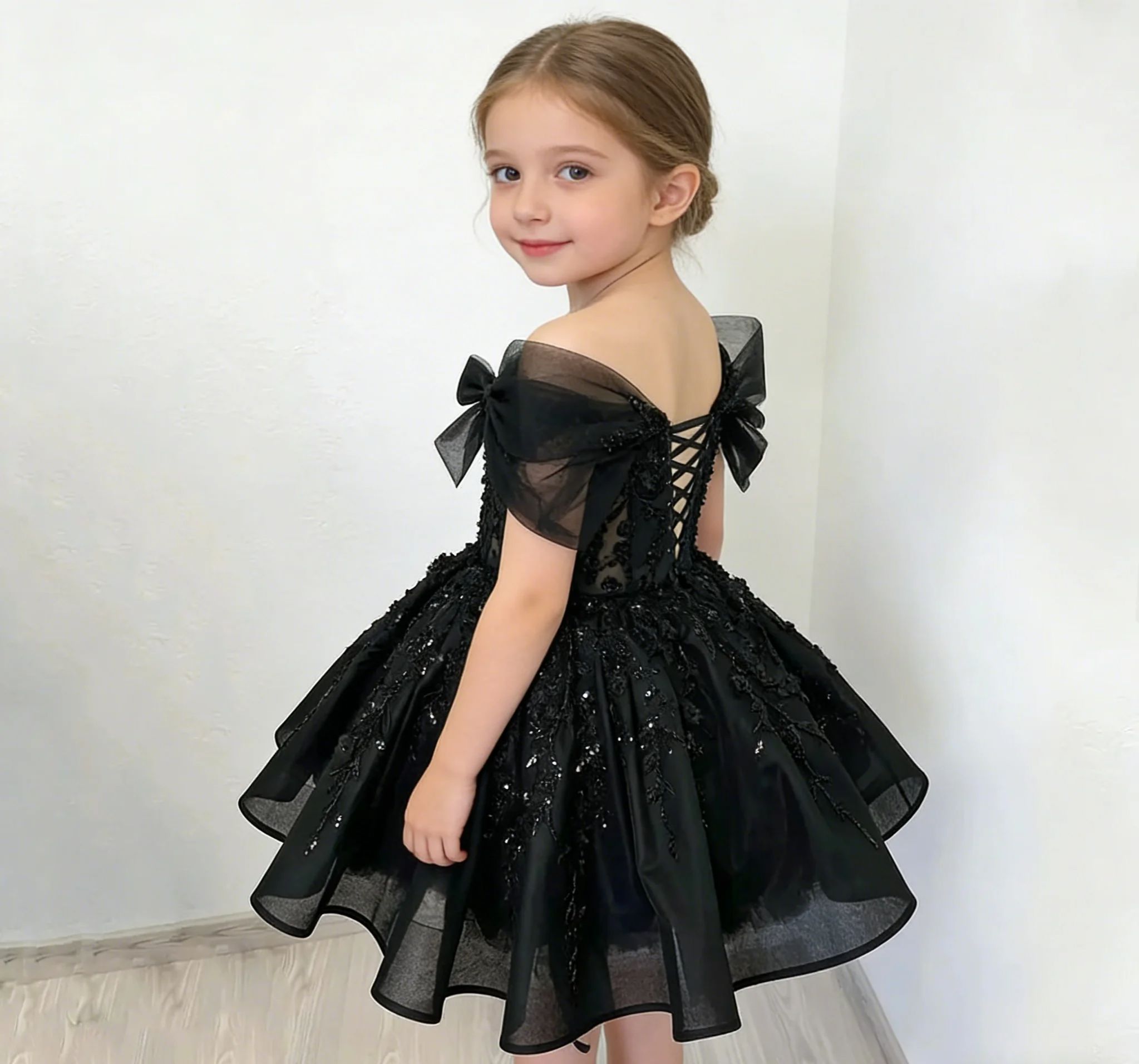 Customized Off Shoulder Black  - Bridal Sash Ribbon recensie en prijs