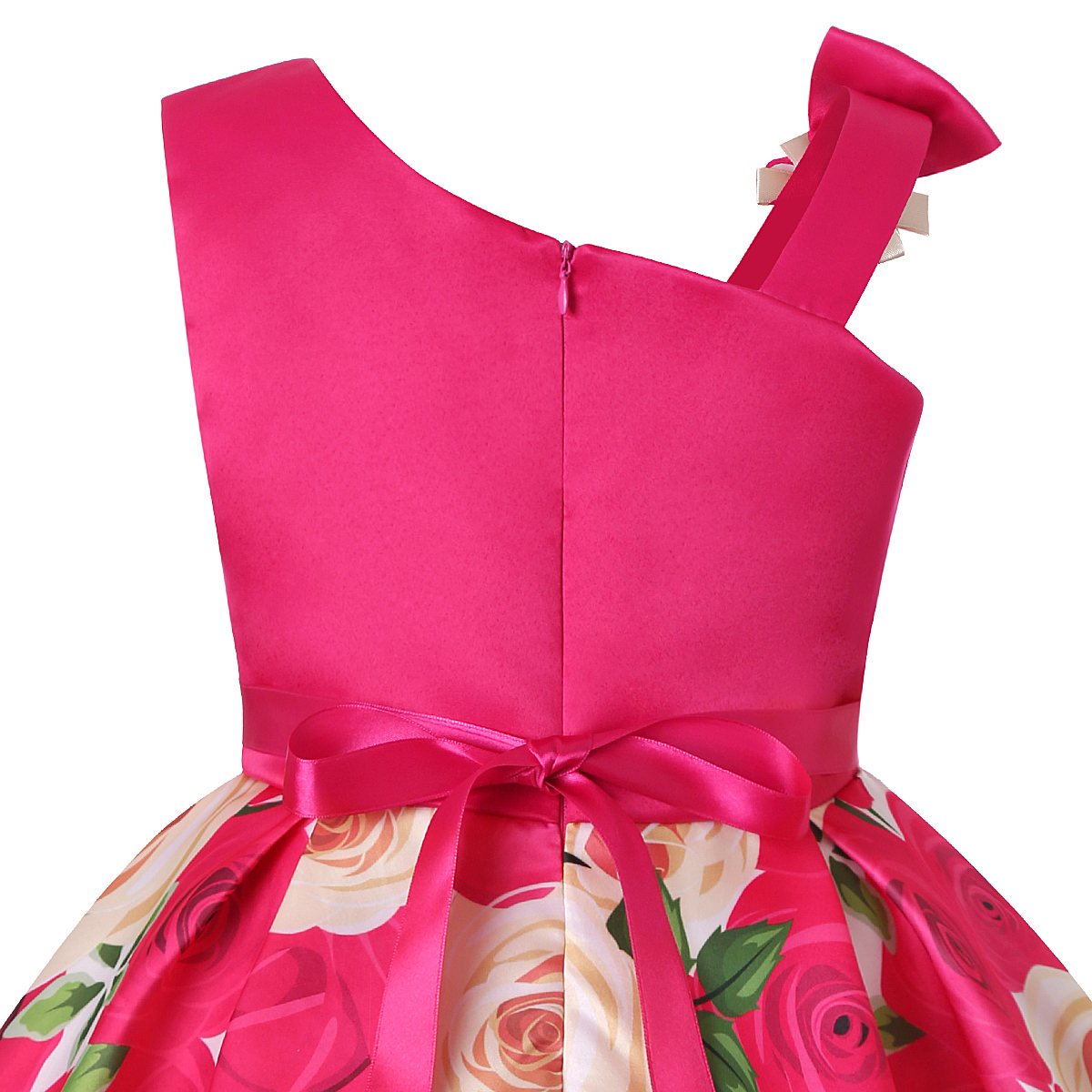 Asymmetric shoulder bow tie gi - Wedding Lulu recensie en prijs
