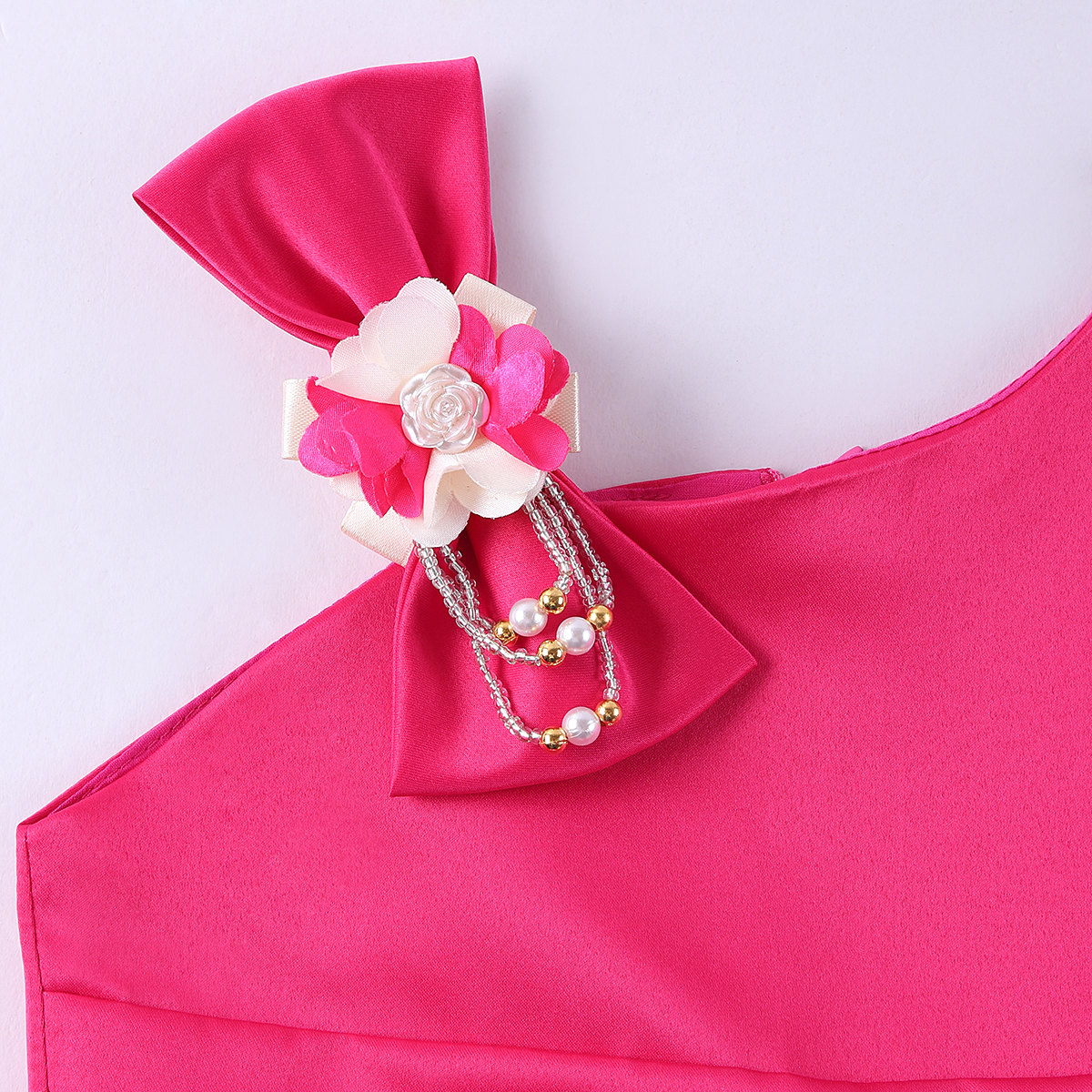 Asymmetric shoulder bow tie gi - Wedding Lulu recensie en prijs