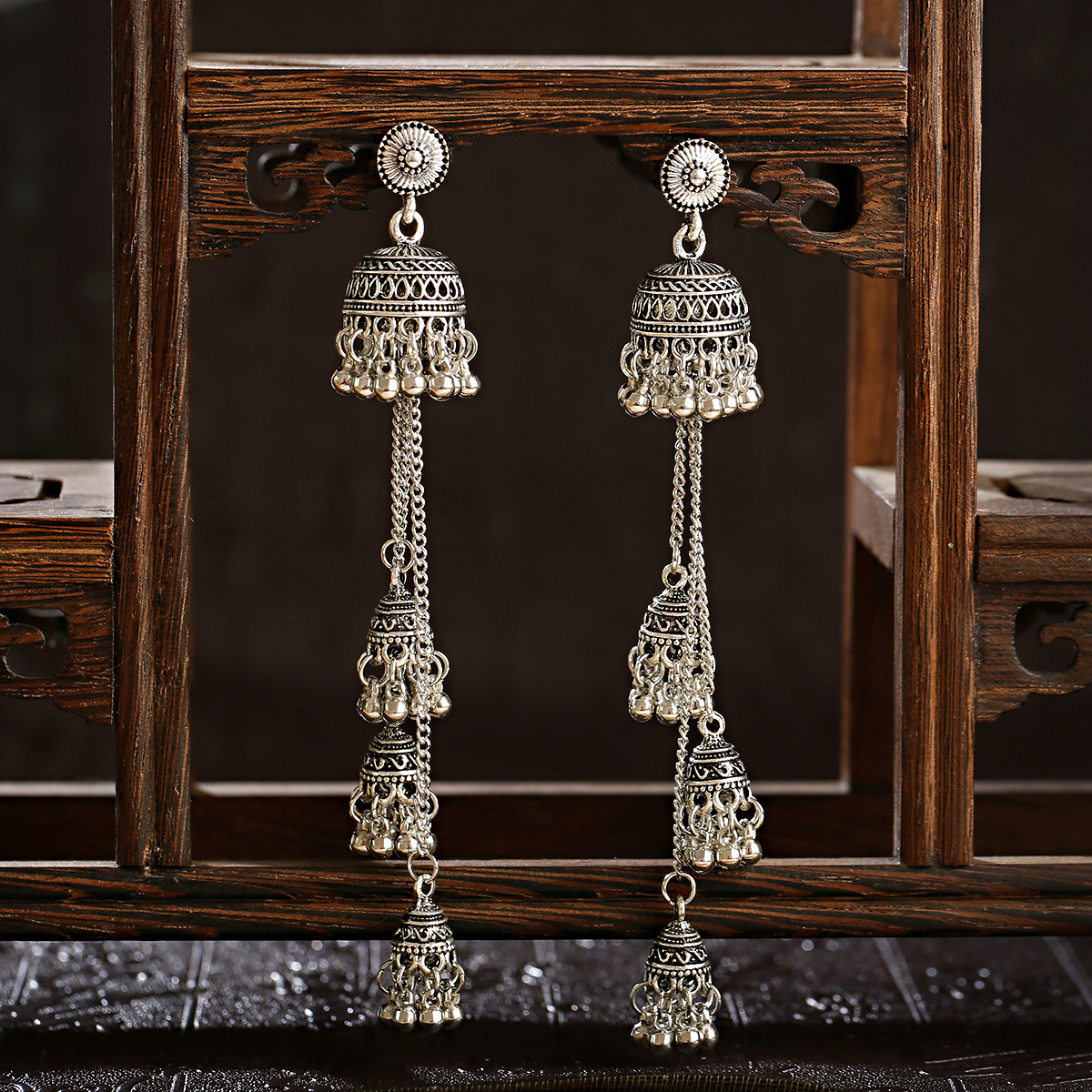 2pcs Vintage Long Tassel Earri - Indian Wedding Supply recensie en prijs